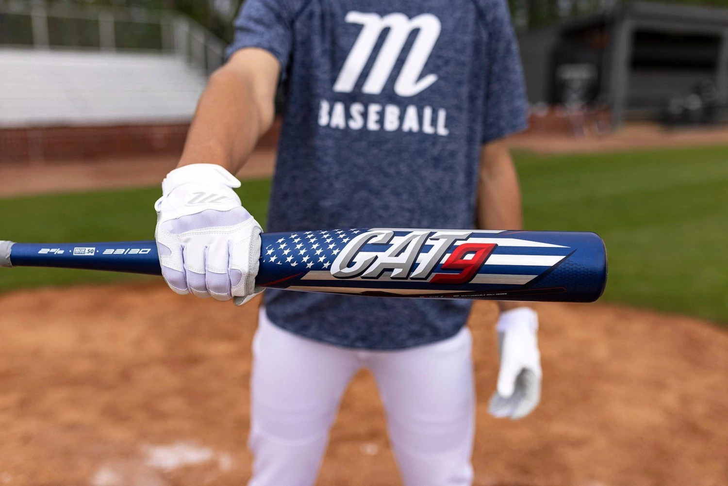 Marucci CAT 9 America BBCOR (-3) Baseball Bat: MCBC9A - Image 2