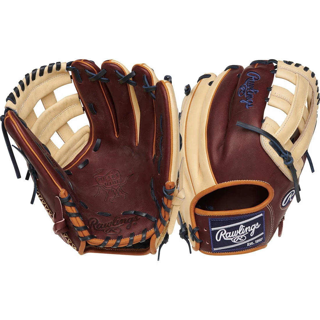 2023 Rawlings Heart Of The Hide ColorSync 7.0 R2G 12.25" Infield/Outfield Baseball Glove: RPRORKB17SH - Image 3