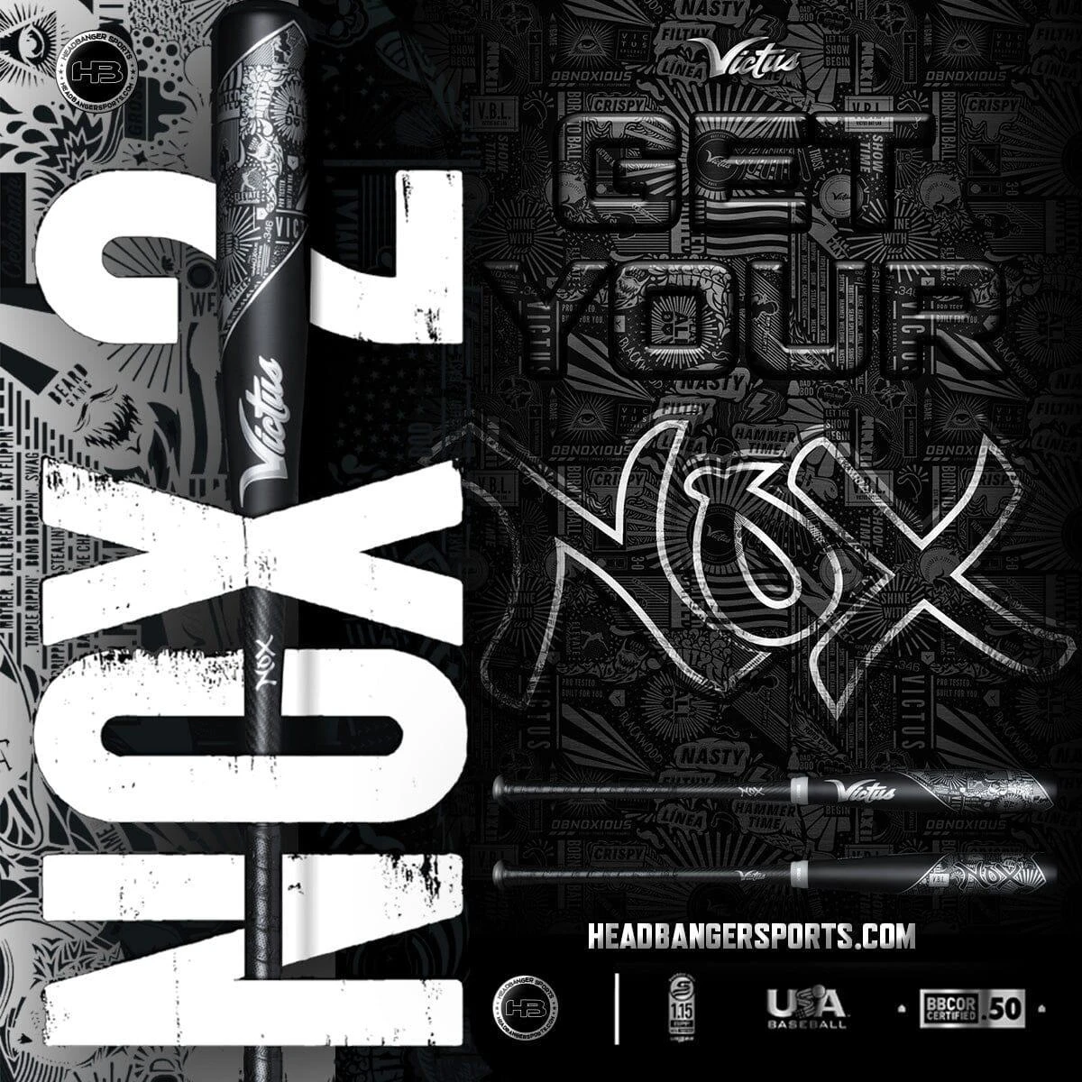 Victus NOX 2 (-3) BBCOR Baseball Bat: VCBN2 - Image 2